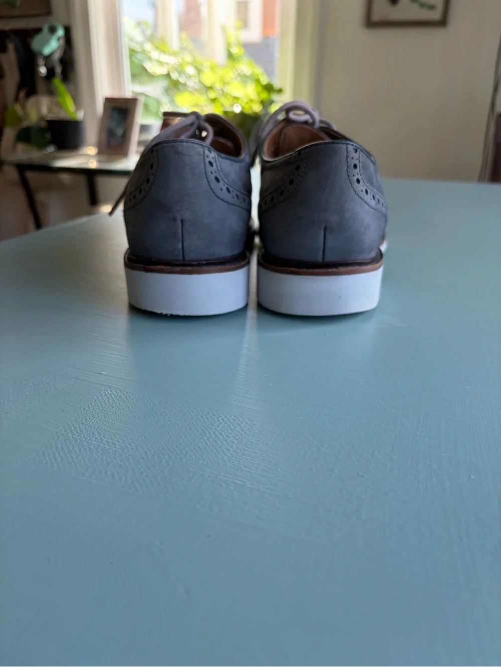 Cole Haan Slate Blue Wingtip Oxfords